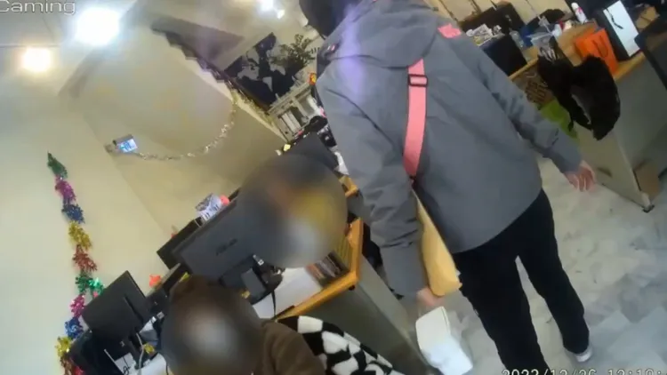 新店警前往台南查緝。翻攝畫面