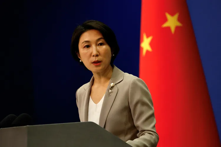 中國外交部發言人毛寧。路透社