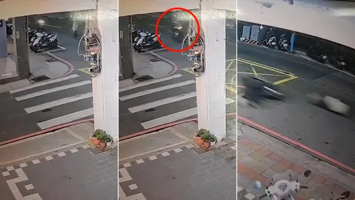 驚悚片|67歲男橫穿馬路被機車撞飛 騎士慘摔傷重不治