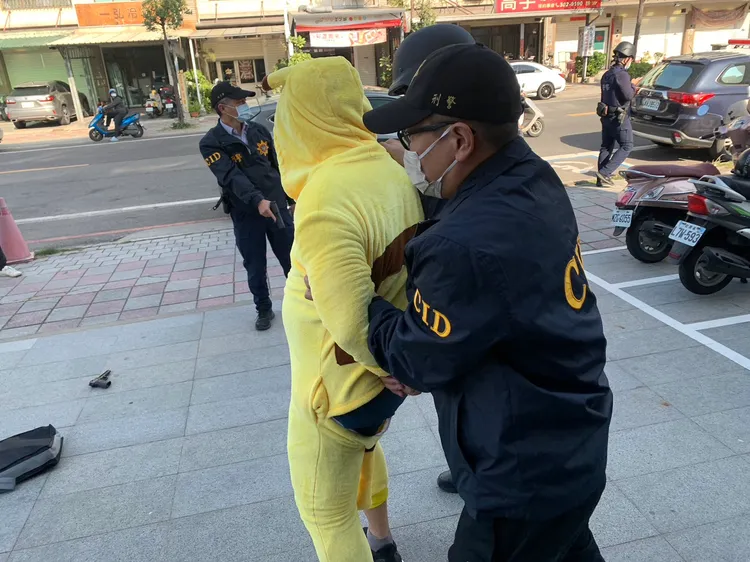 皮卡丘遭移送法辦。警方提供