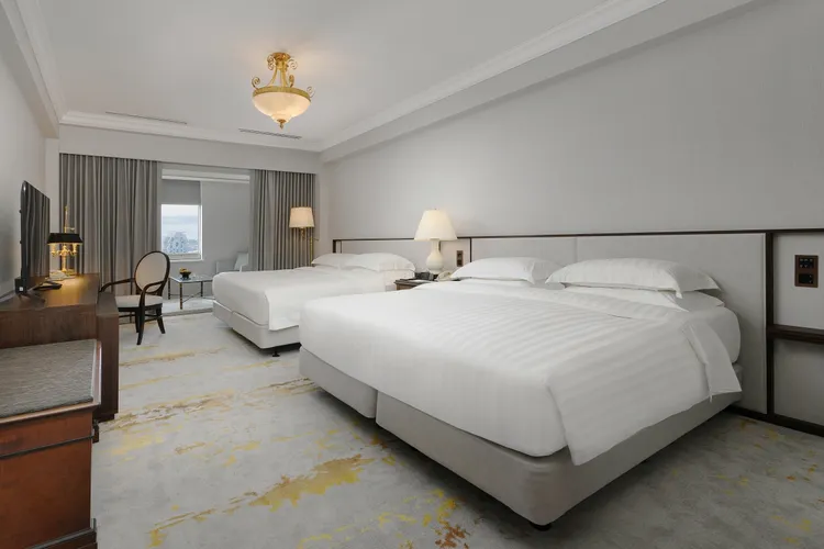 高雄漢來推出「來高雄鴨！住房專案」(圖為亞灣家庭房)。業者提供