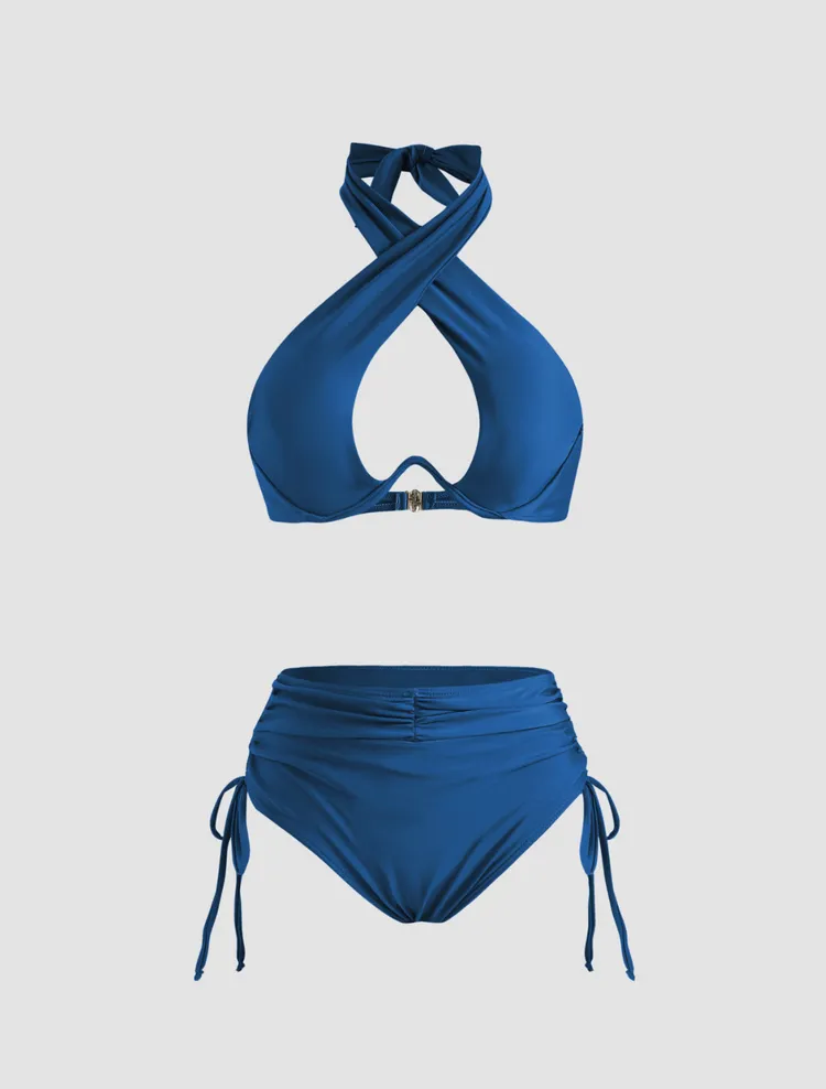 慧善穿的這件性感挖空泳裝同樣定價22美元（約690元台幣）。翻攝品牌官網