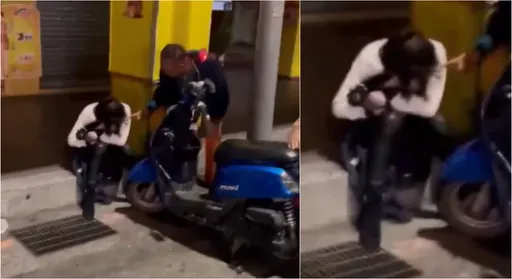 溫翠蘋遭洋男狠踹 街頭痛哭影片曝光!淒厲放聲大哭