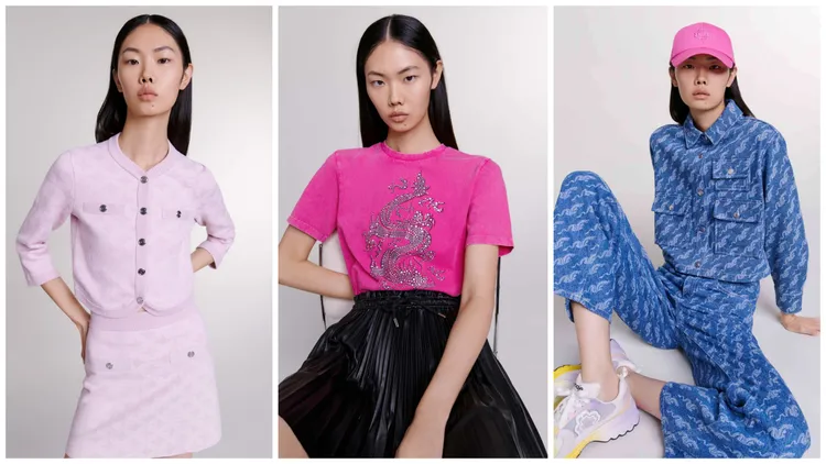 Maje龍年系列從浪漫粉紅色、率性牛仔布到個性深黑色一應俱全。品牌提供