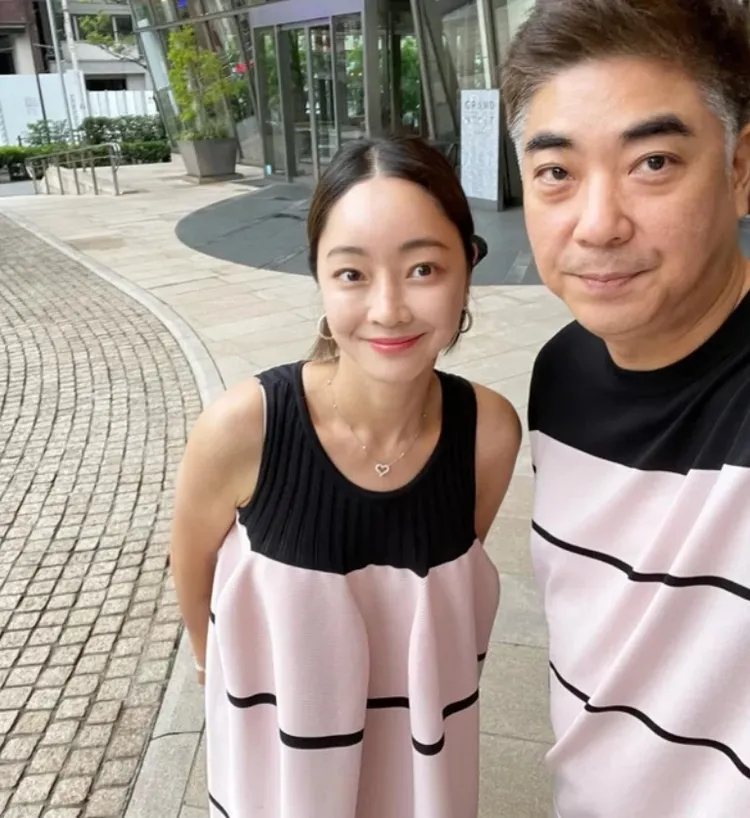 金守美的兒子鄭明浩（右）被告挪用公款，媳婦徐孝琳也被波及。翻攝徐孝琳IG