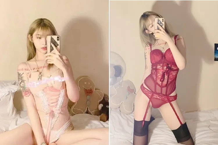 痞幼走紅前拍攝的內衣照在網路瘋傳。取自微博