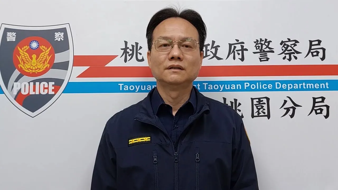 桃園警分局交通組長林健祥。桃園警分局提供