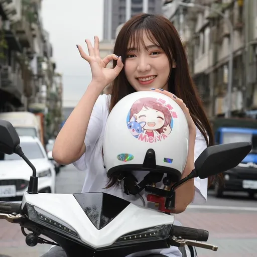 不讓黃捷擋泥板專美　國民黨這女將推Meiya戰隊安全帽