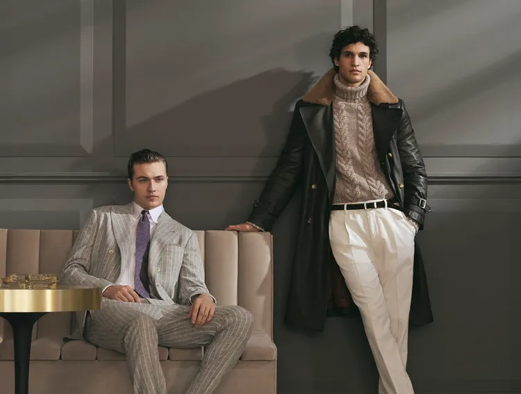 大衣、風衣和經典外套通過獨特版型從視覺上優化男士身形。品牌提供