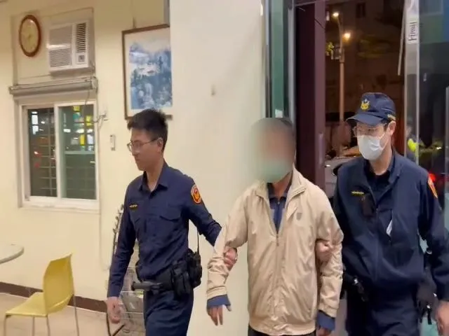 黃男被逮送辦。桃園警分局提供