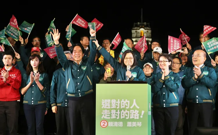 總統蔡英文致詞。林林攝