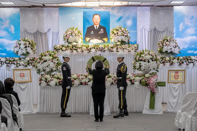 蔡英文出席劉和謙公祭。府提供