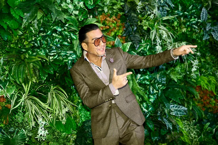 孫興久違面對台媒依舊調皮。彭欣偉攝