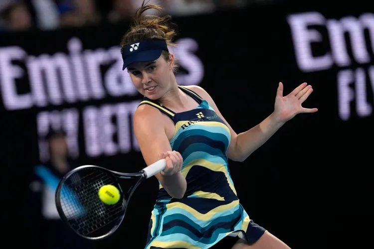 捷克小將諾斯科娃擊敗澳網女單頭號種子斯威雅蒂。美聯社