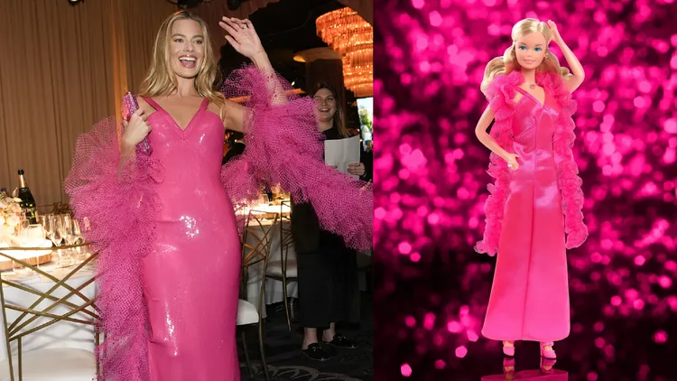 瑪格羅比造型靈感來自1977年的巨星芭比。美聯社