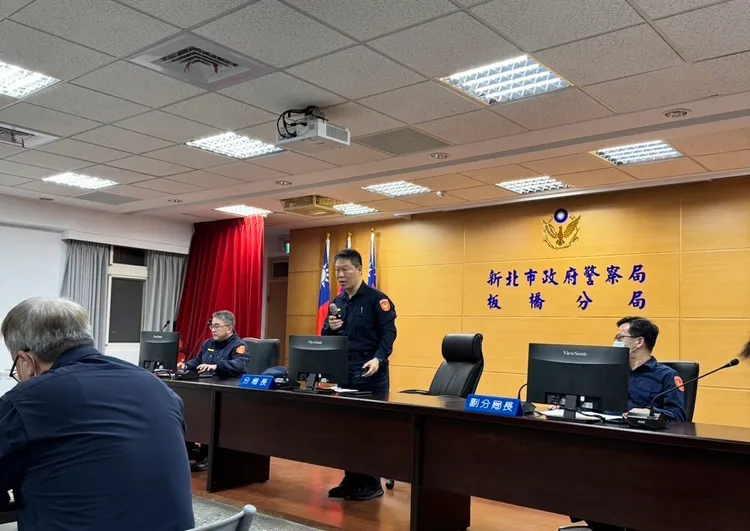 板橋警新任分局長陳宇桓。翻攝畫面