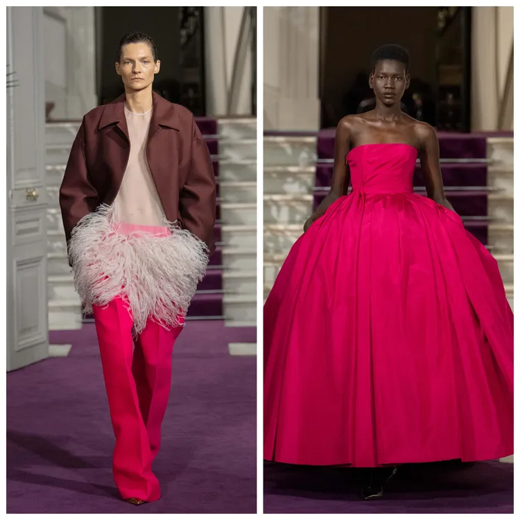 VALENTINO的2024春夏高級訂製服系列。品牌提供