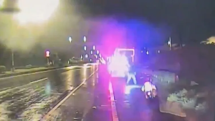 警消到場救援。桃園市消防局提供