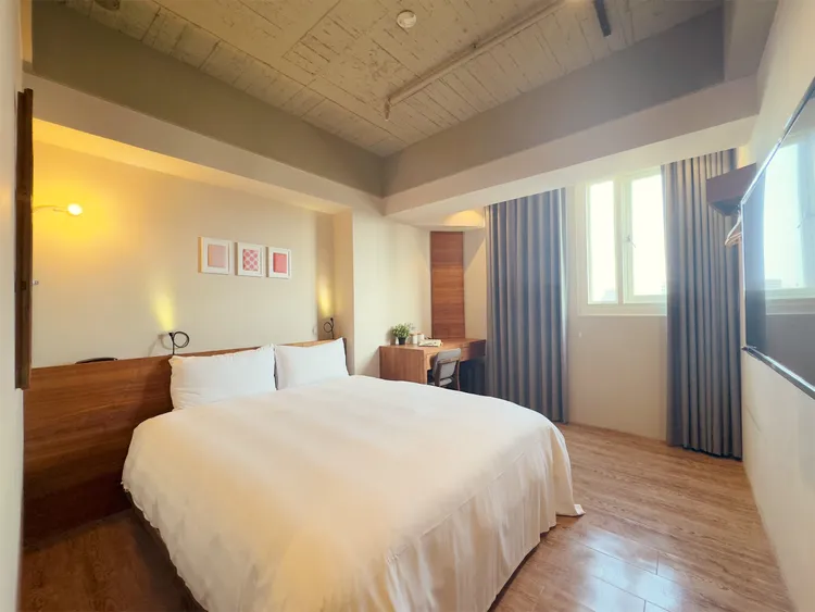 經濟雙人房絕對是出遊的經濟首選。業者提供