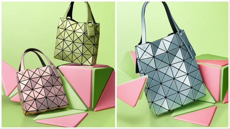 經典幾何托特包也推出適合早春的柔和色調。品牌提供