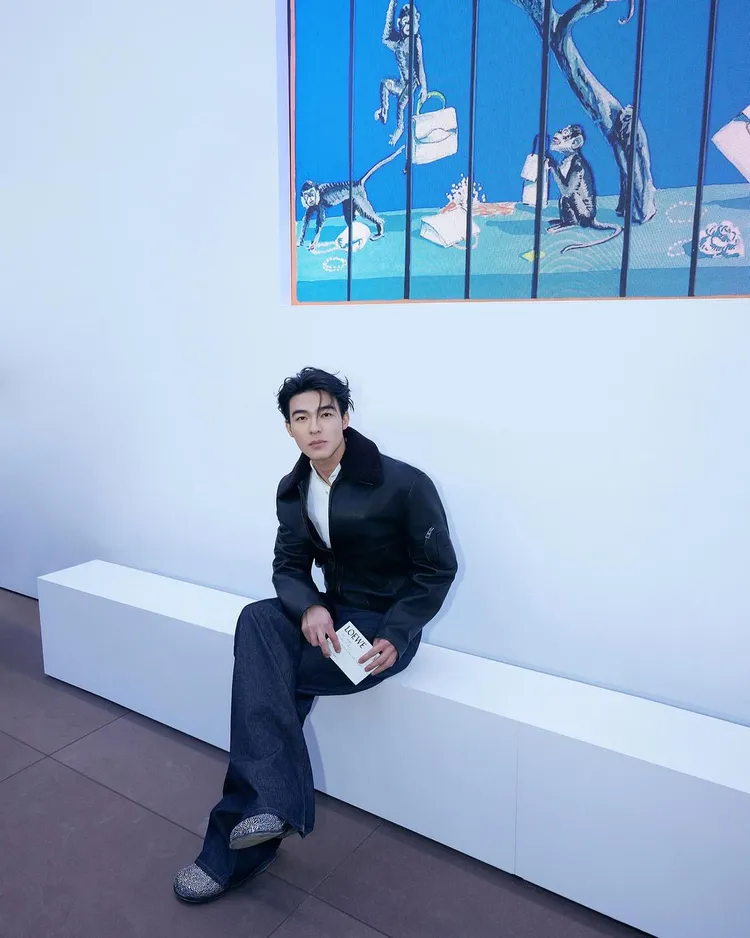 男星陳昊森欣賞LOEWE 2024秋冬男裝秀。翻攝陳昊森IG