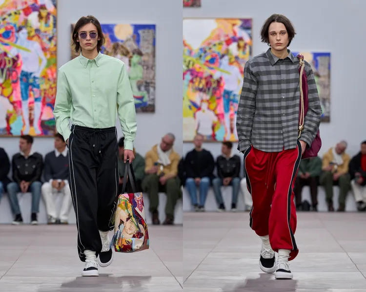LOEWE 2024秋冬男裝秀。品牌提供