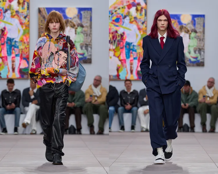 LOEWE 2024秋冬男裝秀。品牌提供