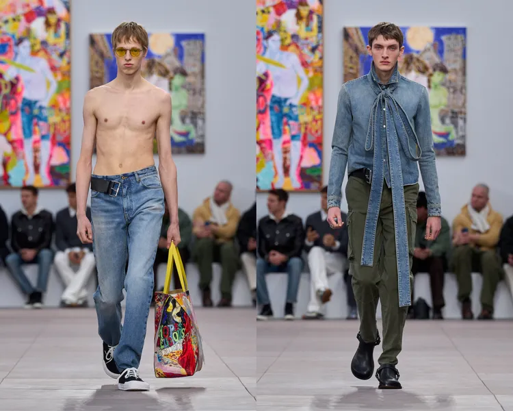 LOEWE 2024秋冬男裝秀。品牌提供