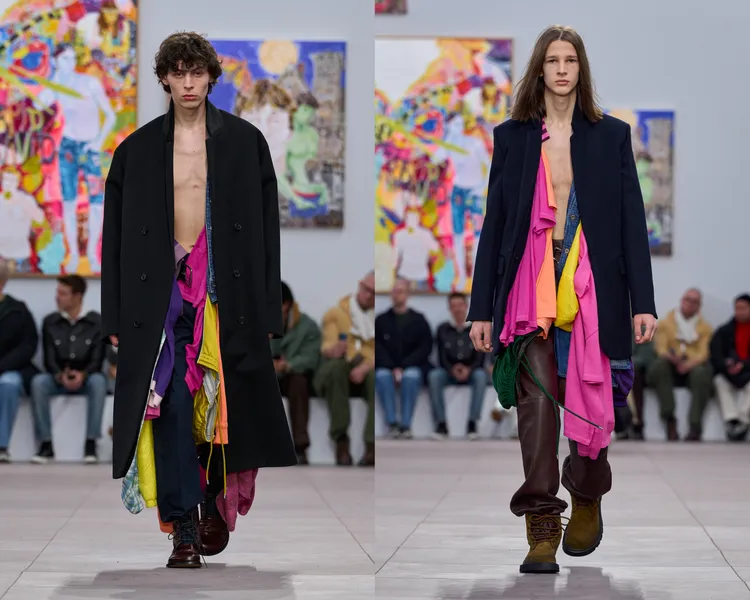 LOEWE 2024秋冬男裝秀。品牌提供