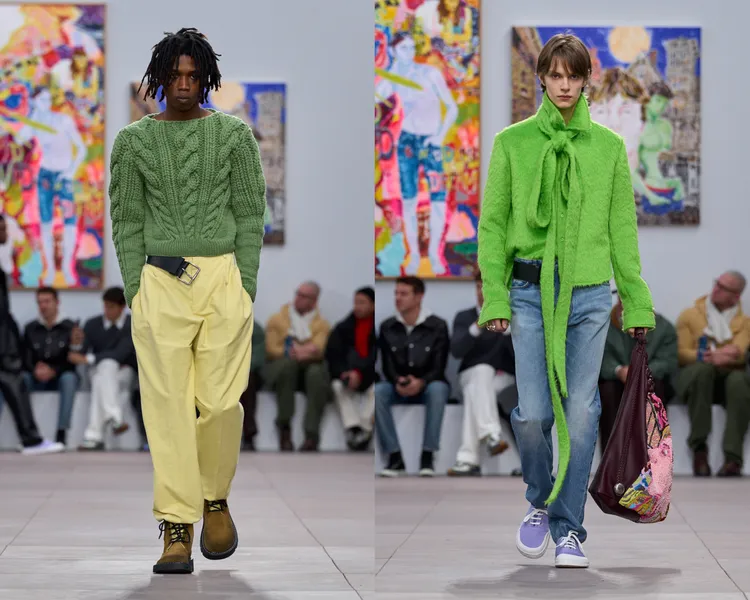 LOEWE 2024秋冬男裝秀。品牌提供