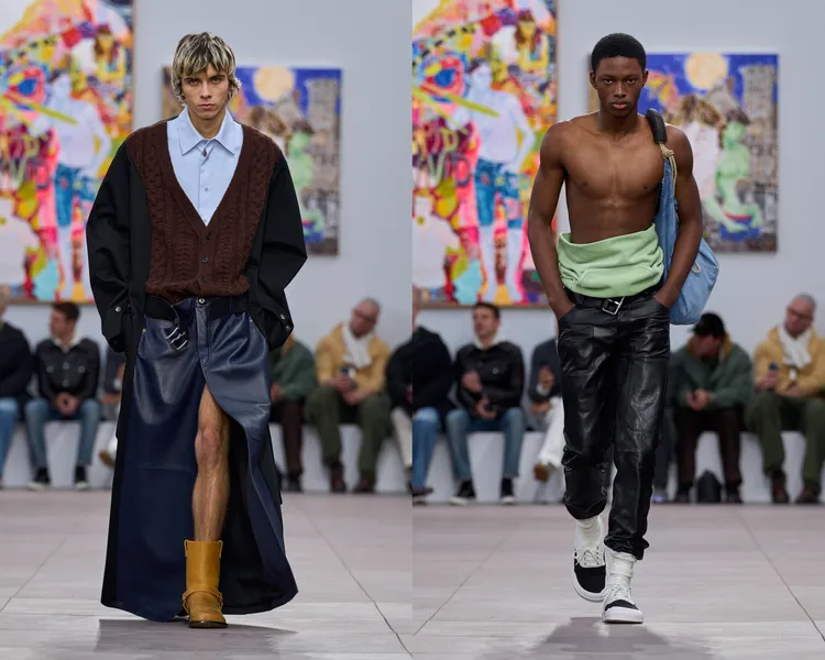 LOEWE 2024秋冬男裝秀。品牌提供