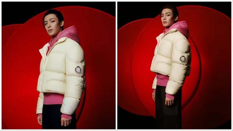 侯明昊演繹MONCLER（盟可睞）龍年系列。品牌提供