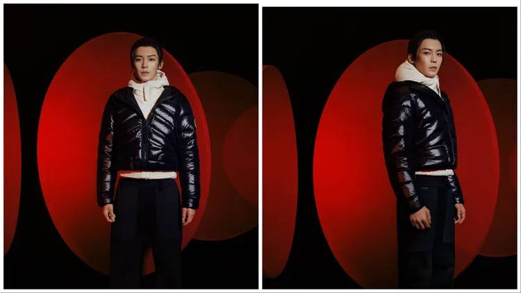 侯明昊演繹MONCLER（盟可睞）龍年系列。品牌提供