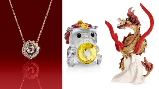 SWAROVSKI端水晶貔貅招財 龍形擺件鑲3萬顆水晶超閃耀