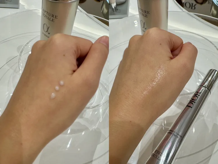 Dior逆時能量超擊抗皺筆質地。張家玲攝