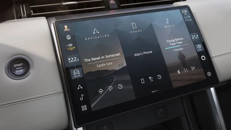 JLR集團最新世代Pivi Pro資訊娛樂系統，將車輛主要控制功能完全整合其中。業者提供