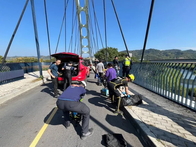 綠美橋是南投市地標。民眾提供