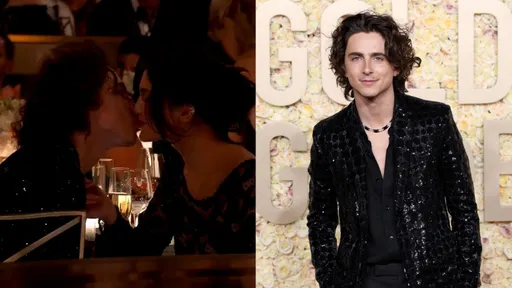 「甜茶」金球獎狂吻豐臀金小妹 CELINE刺繡西裝當「約會戰袍」