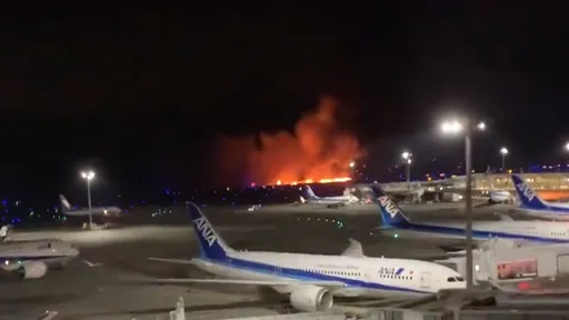 羽田機場海上保安廳飛機6人5死、機長命危 日航至少17人受傷