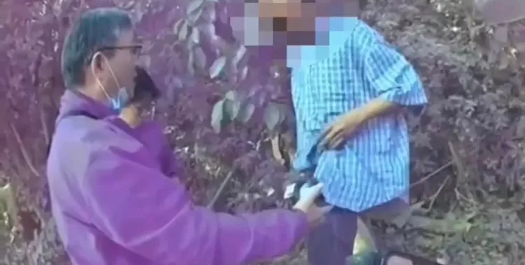 竊賊想偷第二次，結果被警方當場逮捕。翻攝畫面