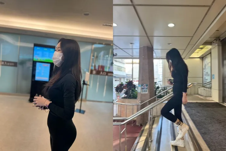安晨妤到醫院就醫的畫面。讀者提供