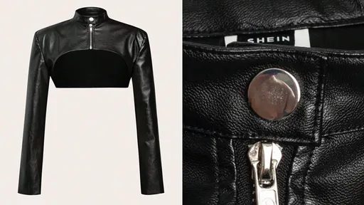 SHEIN官網皮衣「驚現裸照」 金屬扣反射!百萬網友笑喊性感