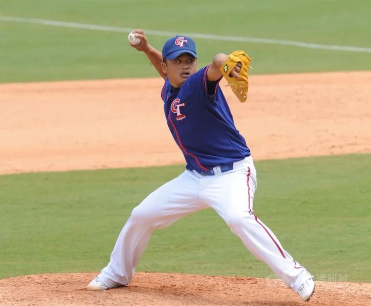 張誌家當年投球英姿。翻攝自中央社