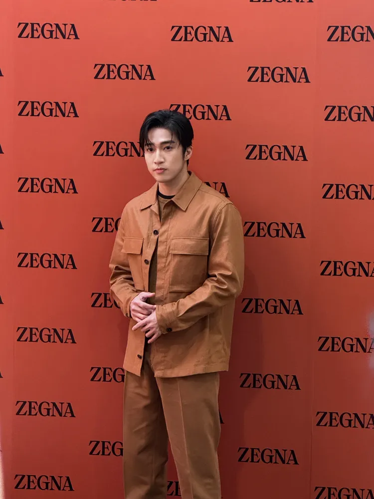 婁峻碩出席奢華男裝品牌ZEGNA開幕活動。劉旻君攝