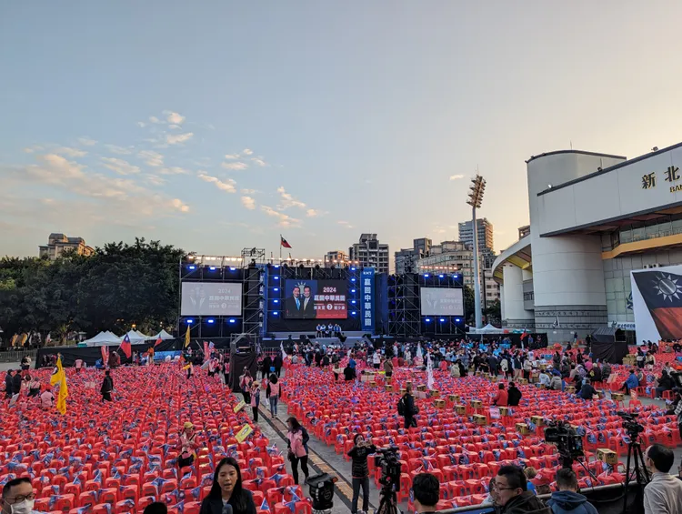 國民黨叫陣造勢人數將破15萬人。蘇柏銓攝