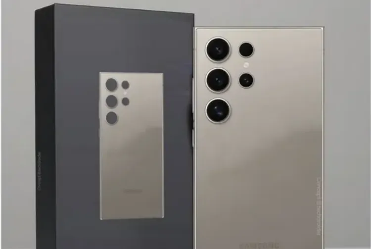三星S24 Ultra真機照曝光。照片來源@TechDroider