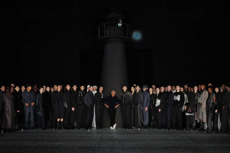 EMPORIO ARMANI 2024秋冬男裝秀。品牌提供