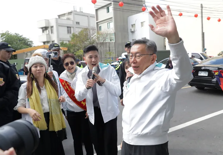 民眾黨總統候選人柯文哲。美聯社