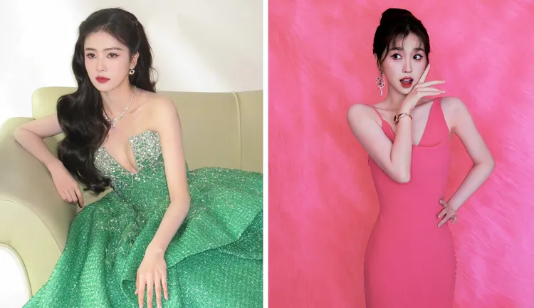 白鹿（左圖）及虞書欣（右圖）這2年暴紅，常被相提並論。翻攝2人微博