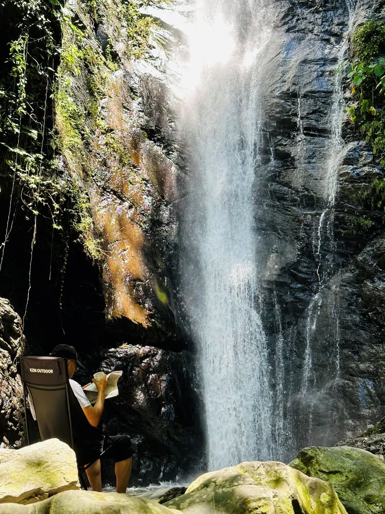 高樹大津瀑布。縣府提供